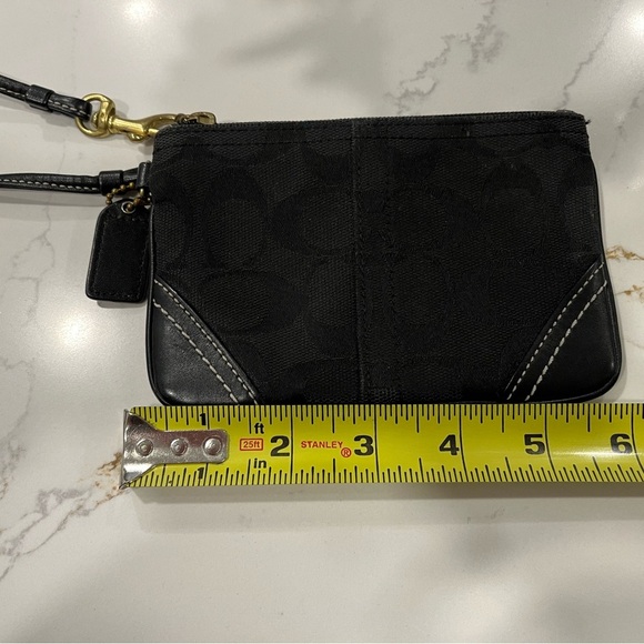 Coach Signature Logo Wristlet (Black) - Picture 7 of 9